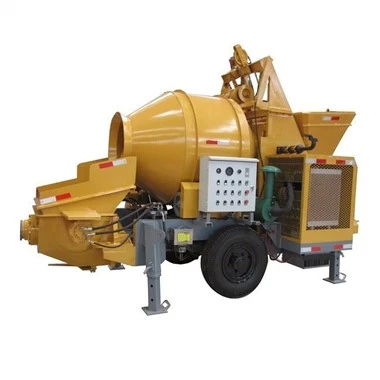 Betoniera cu motor diesel cu pompă de remorcă